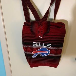 Buffalo Bills knit knapsack. Never used